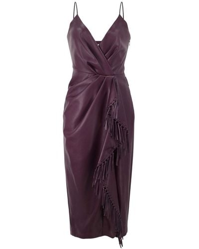 Jonathan Simkhai Carlee Fringe-detailing Dress - Purple