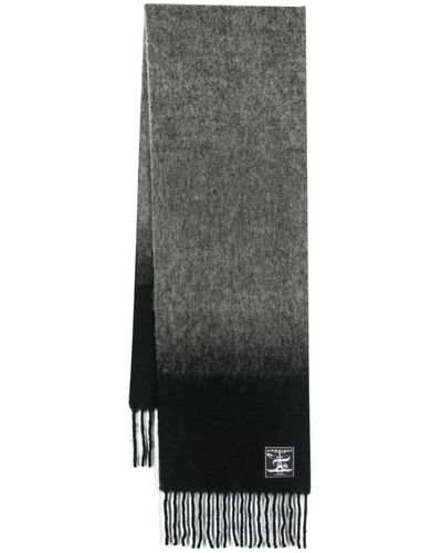 Y. Project Logo-patch Gradient-effect Scarf - Gray