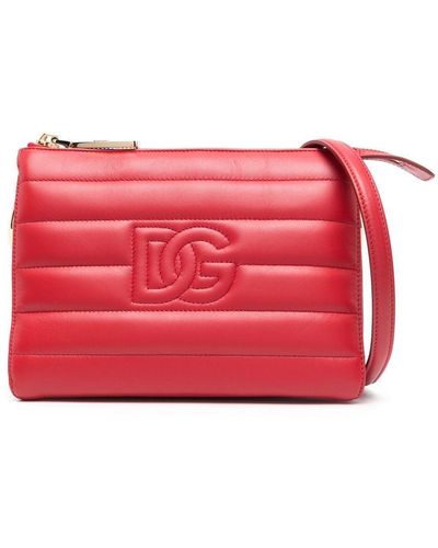 Dolce & Gabbana Clutch con logo - Rosso