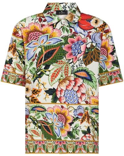 Etro Hemd mit Blumen-Print - Mehrfarbig