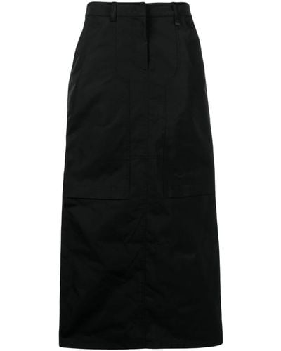 Juun.J Draped Midi Skirt - Black