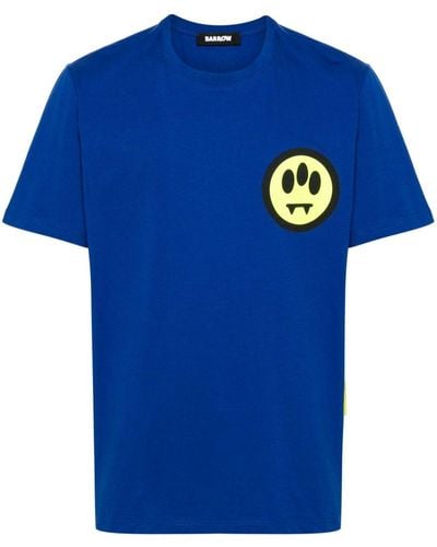 Barrow Katoenen T-shirt Met Logoprint - Blauw
