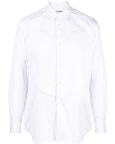 Comme des Garçons X Be@rbrick Long-sleeve Cotton Shirt - White