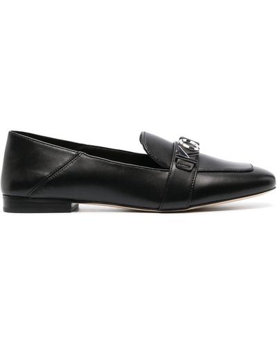 MICHAEL Michael Kors Madelyn Leather Loafers - Black