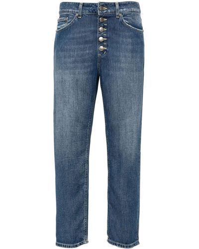 Dondup Koons Mid-rise Cropped Jeans - Blue