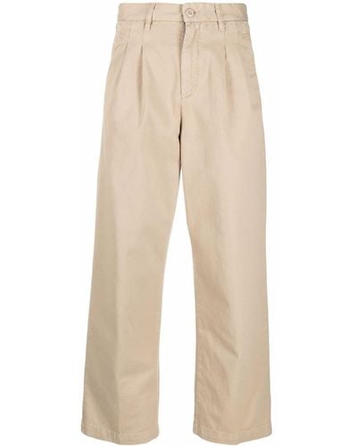 Carhartt Pantalones rectos Cara con pinzas - Neutro