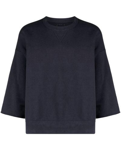 Visvim Blue Amplus Cotton-blend Sweatshirt - Men's - Nylon/cotton