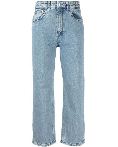 Filippa K Briony Straight-leg Cropped Jeans - Blue