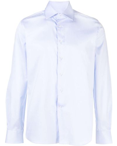 Corneliani Spread-collar Cotton Shirt - White