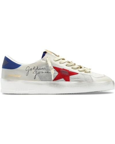 Golden Goose Stardan Leather Trainers - White
