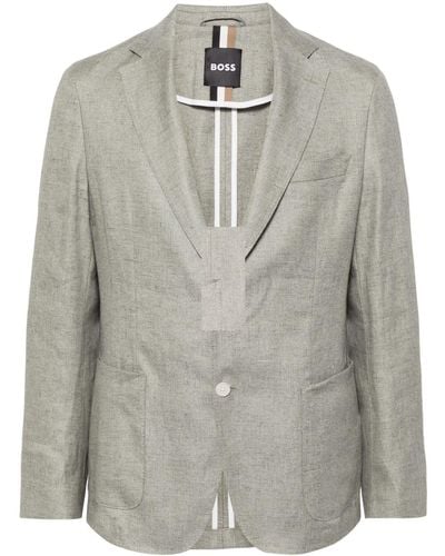 BOSS Single-breasted Blazer - Gray