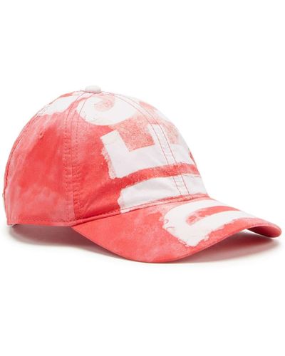 DIESEL C-ewan Logo-print Cap - Pink