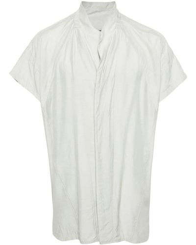 Julius Panelled Short-sleeved Shirt - White