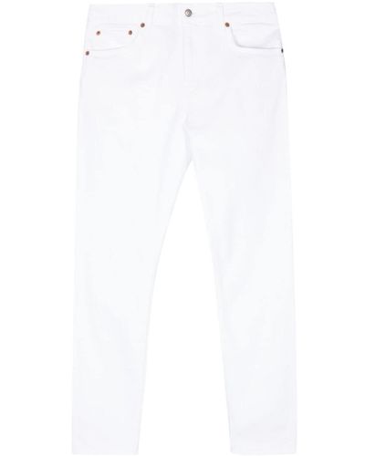 Haikure Cropped-Jeans mit Tapered-Bein - Weiß