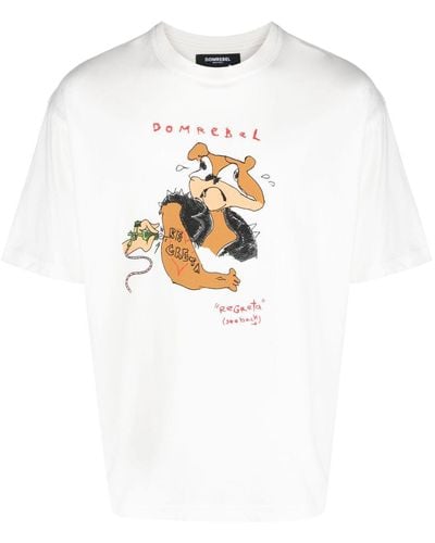 DOMREBEL Regreta グラフィック Tシャツ - ホワイト