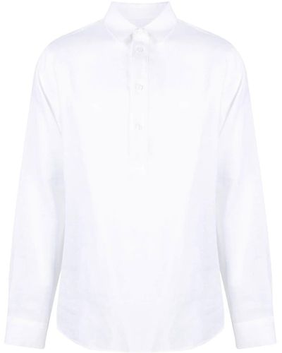 Orlebar Brown Langärmeliges Poloshirt - Weiß