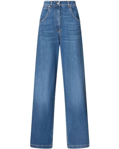 Etro Jeans Met Wijde Pijpen - Blauw