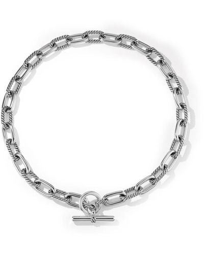 David Yurman Dy Madison Toggle チェーン ネックレス スターリングシルバー - メタリック