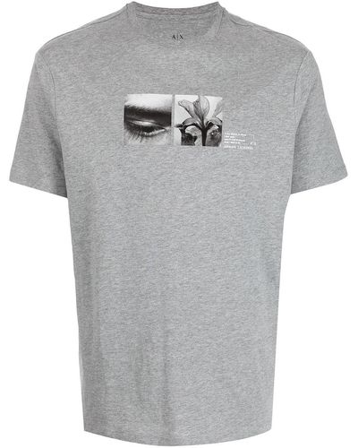 Armani Exchange ロゴ Tシャツ - グレー
