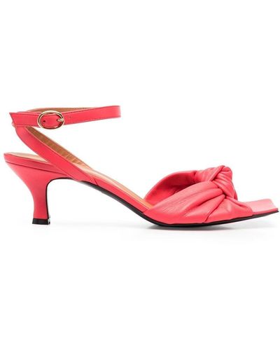 Via Roma 15 Front Knot-detail Sandals - Red