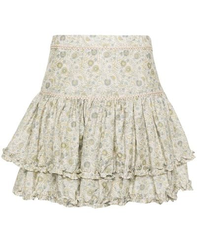 Ixiah Set de minifalda con estampado Dahlia - Neutro
