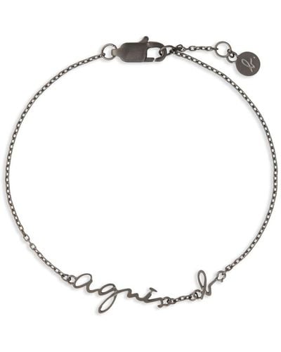 agnès b. Logo Chain Bracelet - Metallic