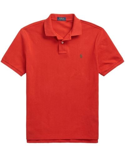 Polo Ralph Lauren Polo Pony Cotton Polo Shirt - Red