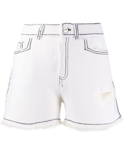 Barrie Contrast Stitch Shorts - Blue