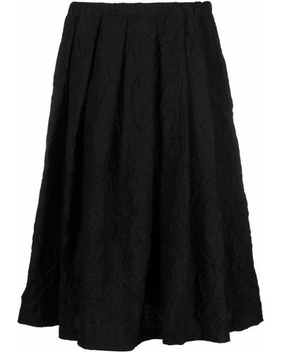 Societe Anonyme Moscow Crinkled Midi Skirt - Black