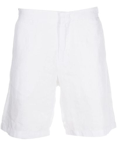 Orlebar Brown Straight-leg Linen Shorts - White