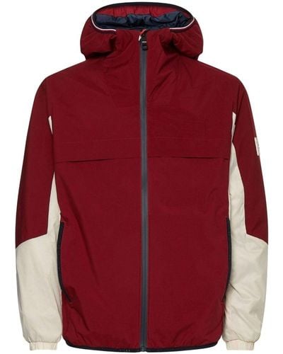 Tommy Hilfiger Two-tone Padded Hooded Jacket - Red