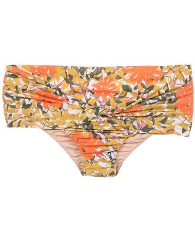 Clube Bossa Floral-print Bikini Bottoms - Orange