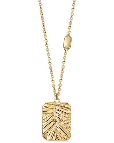 Astley Clarke Terra Cherished Halskette mit 18kt recyceltem Gold-Vermeil - Mettallic