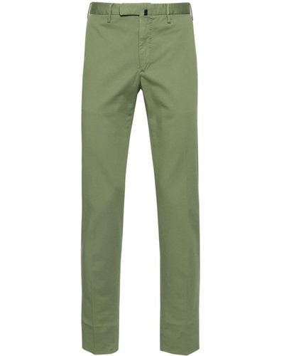 Incotex Pantalones chinos de talle medio - Verde