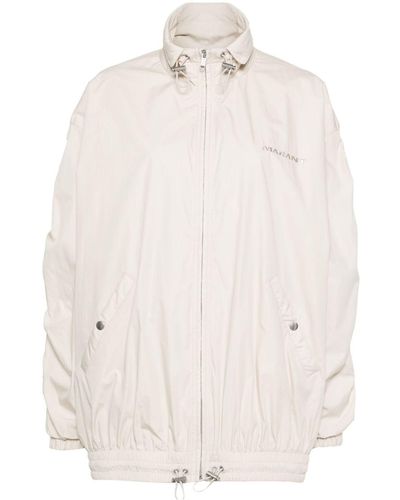 Isabel Marant Logo-print Windbreaker Jacket - White