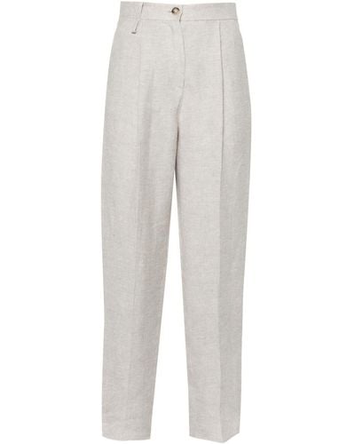 Emporio Armani Icon Twill Trousers - Grey