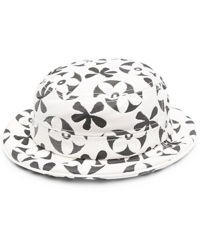 10 Corso Como Floral Jacquard Bucket Hat - White