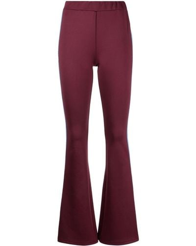 Izzue Leggings mit Logo-Streifen - Rot