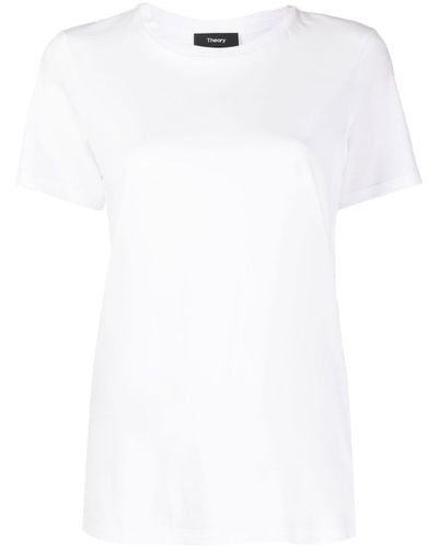 Theory T-shirt Easy Pima - Blanc