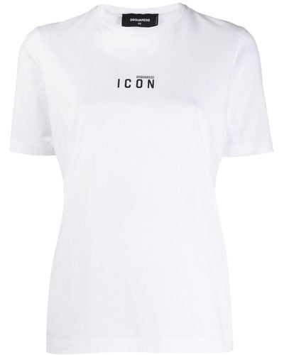 DSquared² Logo Cotton T-shirt - White