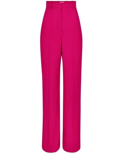 Nina Ricci High-waist Tailored Wool Trousers - Pink