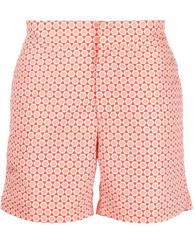 Frescobol Carioca Futevôlei-print Swim Shorts - Pink
