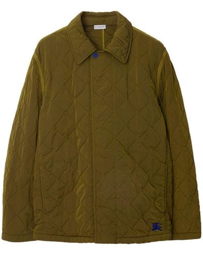 Burberry Quilted Long-sleeve Jacket - Green