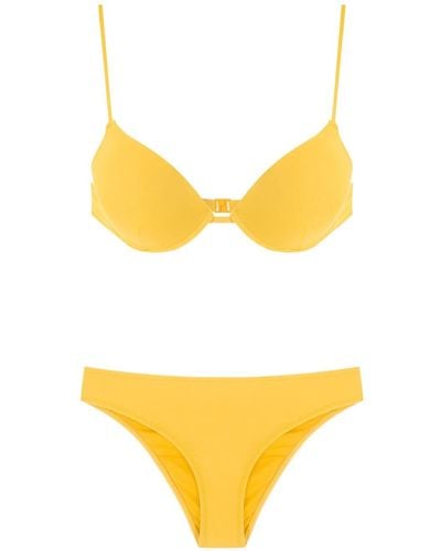Amir Slama Balconette Bikini Set - Yellow