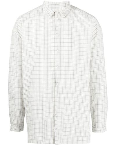 Toogood Draughtsman Check-print Shirt - White