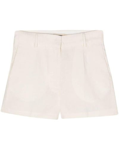 Barena Dori Canne Linen Shorts - Natural