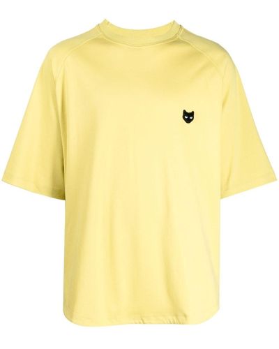 ZZERO BY SONGZIO Logo-patch Cotton T-shirt - Yellow