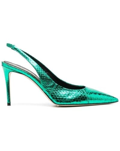 SCAROSSO Sutton 90mm Court Shoes - Green