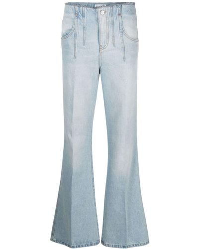 Victoria Beckham Ausgestellte Hose mit Abnähern - Blau
