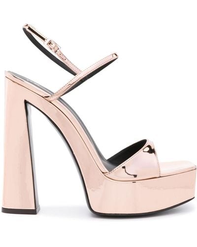 Giuseppe Zanotti Sylvy 145mm Block-heel Sandals - Pink